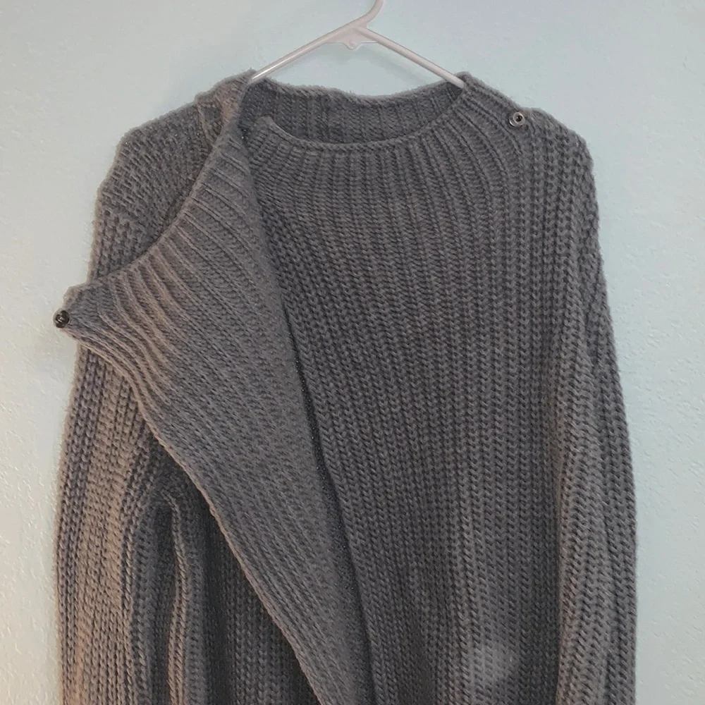 Grey Sweater Jacket - Picture 2 of 4